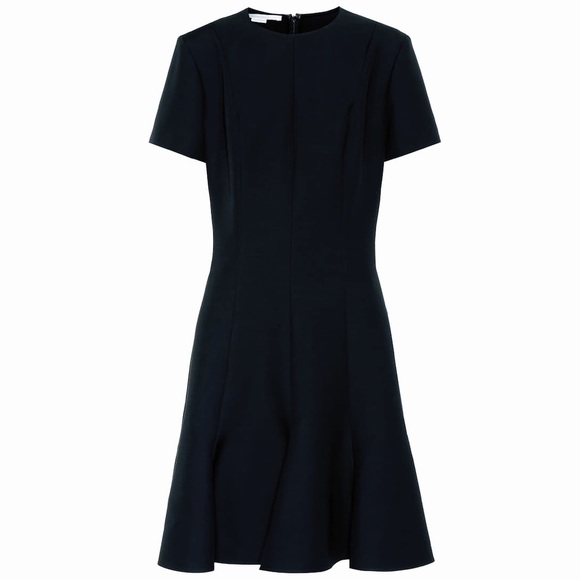 Stella McCartney Black Short Sleeve Wool Crepe Mini Dress SzXS ASO Meghan Markle - Picture 7 of 12